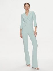Elisabetta Franchi Kombinezon TU-009-41E2-4421 Zielony Regular Fit. Zielone sukienki damskie Elisabetta Franchi, bez wzorów, z syntetyku, bez ramiączek. Za 2,799.00 zł.