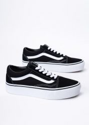 Tenisówki Vans Old Skool Platform (VN0A3B3UY281M). Czarne trampki damskie Vans, bez wzorów, bez zapięcia. Za 299.99 zł.