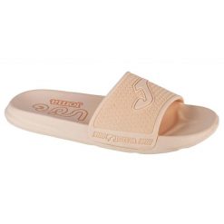 Klapki Joma S.Island 2425 W SISLLS2425 beżowy. Brązowe klapki damskie bez wzorów, z gumy, z otwartym noskiem, bez obcasa, bez zapięcia. Za 117.27 zł.