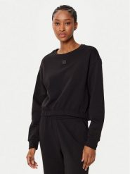 Armani Exchange Bluza XW000086 AF10172 UC001 Czarny Regular Fit. Czarne bluzy damskie Armani Exchange, l, bez wzorów, z syntetyku, bez kaptura. Za 299.99 zł.