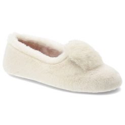 Białe Kapcie Macarena Wsuwane Ocieplane Obuwie Damskie. Białe kapcie damskie Macarena, z materiału. Za 169.00 zł.