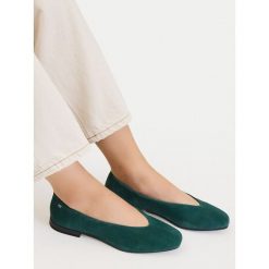 Baleriny Lasocki. Zielone balerinki damskie Lasocki, bez wzorów. Za 159.99 zł.