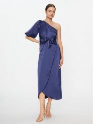 YAS Sukienka koktajlowa 26031522 Granatowy Regular Fit. Niebieskie sukienki damskie YAS, bez wzorów, z syntetyku, wizytowe, bez ramiączek. Za 359.99 zł.