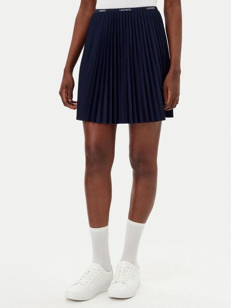 Lacoste Spódnica plisowana JF1403 Granatowy Regular Fit. Niebieskie spódnice damskie Lacoste, l, bez wzorów, z syntetyku. Za 415.99 zł.