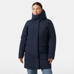 Parka dla kobiet Helly Hansen Pro HT. Niebieskie parki damskie Helly Hansen, na zimę, bez kaptura. W wyprzedaży za 1,545.50 zł.