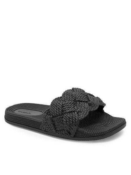 MEXX Klapki CEO-MICH1906041W-01 Czarny. Czarne klapki damskie Mexx, bez wzorów, z syntetyku, bez obcasa, bez zapięcia. Za 59.99 zł.