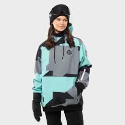 Kurtka snowboardowa damska W1-W Ushuaia. Niebieskie kurtki damskie SIROKO, l, bez wzorów, z softshellu, bez kaptura. Za 844.00 zł.