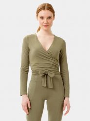 Les Lunes Bluzka sportowa "Luna" w kolorze khaki rozmiar: XXL. Brązowe koszulki sportowe damskie Les Lunes, xxl, bez wzorów, z materiału, bez ramiączek, outdoorowe. Za 165.99 zł.