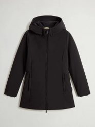 Woolrich Parka puchowa "New Firth" w kolorze czarnym rozmiar: S. Czarne parki damskie Woolrich, s, z puchu, bez kaptura. Za 1,761.23 zł.