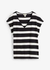 T-shirt oversize z czystej bawełny organicznej. Białe t-shirty damskie bonprix, bez wzorów, z bawełny, bez kołnierzyka. Za 79.99 zł.