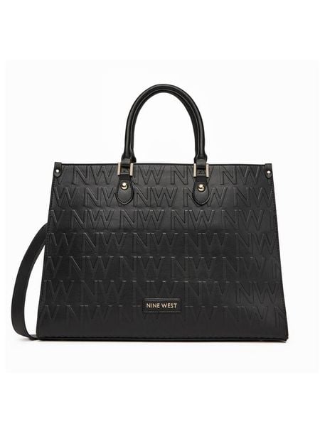 Nine West Torebka LX10044 Czarny. Czarne torebki klasyczne damskie Nine West, z materiału, bez dodatków. Za 299.99 zł.