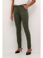 Kaffe Spodnie chino "Lea" w kolorze khaki rozmiar: 44. Brązowe spodnie materiałowe damskie Kaffe, bez wzorów. Za 141.52 zł.