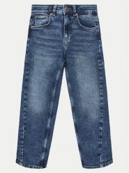 Guess Jeansy L5GA03 D5NK0 Niebieski Regular Fit. Niebieskie jeansy dziewczęce Guess, z aplikacjami, z bawełny. Za 129.99 zł.