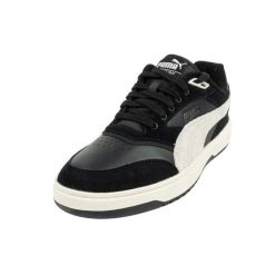 Damskie Skórzane Buty Sportowe Court Double. Czarne obuwie trekkingowe damskie Puma, bez zapięcia. Za 249.99 zł.