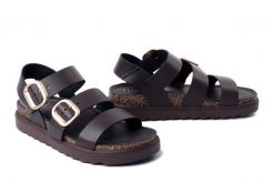 YOKONO TUNEZ-127 ALA MARRON, sandały damskie. Brązowe sandały damskie Yokono, bez wzorów, ze skóry, bez obcasa, bez zapięcia. Za 294.90 zł.