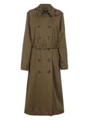 Herrlicher Trencz w kolorze khaki rozmiar: L. Brązowe płaszcze damskie Herrlicher, l, bez wzorów, z tkaniny, bez kaptura. Za 307.46 zł.