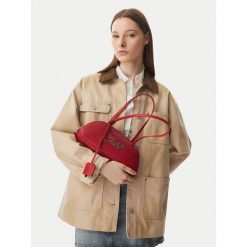 Torebka Tommy Jeans. Brązowe torebki klasyczne damskie Tommy Jeans, z jeansu, bez dodatków. Za 449.99 zł.