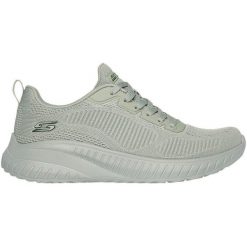 Adidasy Skechers Bobs Squad Chaos-Face Off, Kobiety. Zielone obuwie sportowe damskie Skechers, z materiału, bez zapięcia, trekkingowe. Za 269.99 zł.
