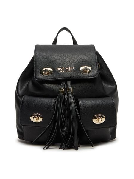 Nine West Plecak LDA7991 Czarny. Czarne plecaki Nine West, bez wzorów, z materiału. Za 269.99 zł.