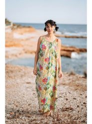 Isla Bonita by SIGRIS Sukienka ze wzorem rozmiar: L. Sukienki damskie Isla Bonita by SIGRIS, bez wzorów, z bawełny, bez ramiączek. Za 105.38 zł.