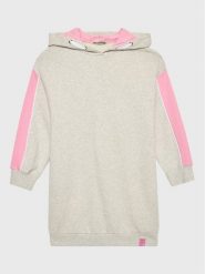 United Colors Of Benetton Sukienka codzienna 3J68CV00B Szary Regular Fit. Szare sukienki dziewczęce United Colors Of Benetton, bez wzorów, z bawełny, bez ramiączek, proste. Za 179.99 zł.