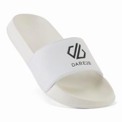 Klapki damskie Dare 2B Arch. Białe klapki damskie Dare 2b, bez wzorów, z materiału, bez obcasa, bez zapięcia. Za 128.50 zł.