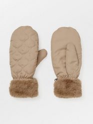 Becksöndergaard Rękawiczki w kolorze beżowym rozmiar: XS/S. Brązowe rękawiczki damskie Becksöndergaard, bez wzorów. Za 82.99 zł.