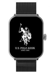 U.S. Polo Assn. Smartwatch w kolorze czarnym rozmiar: onesize. Czarne, cyfrowe zegarki damskie U.S. Polo Assn., metalowe. Za 387.24 zł.