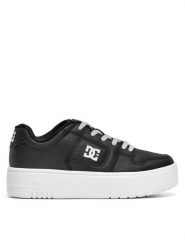 DC Sneakersy MANTECA 4 PLATFORM ADJS100156-BKW Czarny. Czarne obuwie sportowe damskie DC, ze skóry, bez zapięcia. Za 259.99 zł.