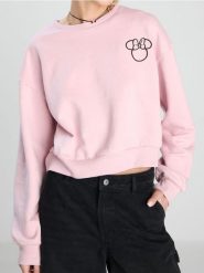 Bluza z długim rękawem Minnie Mouse - różowy. Czerwone bluzy damskie Sinsay, l, bez wzorów, bez kaptura. Za 49.99 zł.