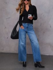 LA Angels Sweter w kolorze czarnym rozmiar: XL. Czarne swetry klasyczne damskie LA Angels, xl, ze splotem, bez kołnierzyka. Za 162.11 zł.