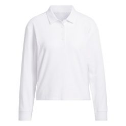 Damska koszulka polo z długim rękawem adidas Beyond. Białe koszulki damskie Adidas, bez wzorów, bez kołnierzyka, bez ramiączek. Za 319.00 zł.
