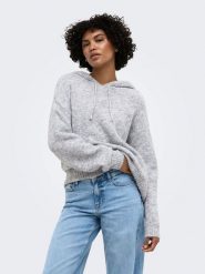 ONLY Sweter w kolorze szarym rozmiar: XS. Szare swetry klasyczne damskie Only, xs, bez kołnierzyka. Za 115.95 zł.