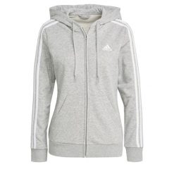 Bluza z Kapturem I Suwakiem Na Całej Długości Essentials 3-Stripes Rozmiar L Sz…. Białe bluzy damskie Adidas, l, bez wzorów, z bawełny, z kapturem. Za 280.95 zł.
