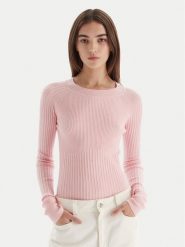 Patrizia Pepe Sweter 2K0337/K7S0-M555 Różowy Regular Fit. Czerwone swetry klasyczne damskie Patrizia Pepe, m, z syntetyku, bez kołnierzyka. Za 829.99 zł.