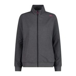 Damska bluza zapinana na zamek CMP. Szare bluzy damskie CMP, bez wzorów, bez kaptura. Za 257.50 zł.