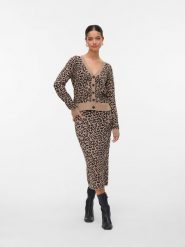 Vero Moda Kardigan w kolorze beżowym rozmiar: L. Brązowe kardigany damskie Vero Moda, l, bez wzorów. Za 122.96 zł.