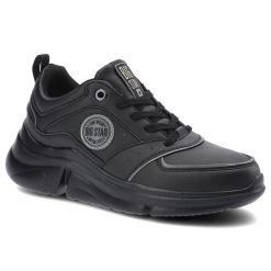 Czarne Sneakersy Big Star Damskie Sportowe Buty. Czarne obuwie sportowe casual damskie Big Star, ze skóry ekologicznej. Za 139.00 zł.