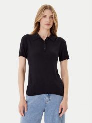 Calvin Klein Sweter LV044C341G Czarny Regular Fit. Czarne swetry klasyczne damskie Calvin Klein, xxs, z wiskozy, bez kołnierzyka. Za 289.99 zł.