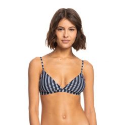 Góra od stroju kąpielowego ROXY Into The Sun Fix Tiki Triangle. Niebieskie bikini Roxy, bez wzorów. Za 69.99 zł.