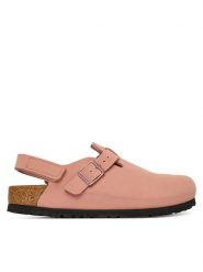 Birkenstock Sandały Tokio As 1030824 D Różowy. Czerwone sandały dziewczęce Birkenstock, ze skóry, bez obcasa, bez zapięcia. Za 369.99 zł.