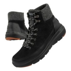 Buty sportowe damskie Skechers. Czarne obuwie sportowe casual damskie Skechers, z syntetyku, trekkingowe. Za 249.00 zł.