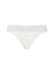 Calvin Klein Stringi Kobiety Sztuczne włókno biały, L. Białe stringi Calvin Klein, bez wzorów, z koronki. Za 99.95 zł.