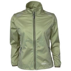 Damska wodoodporna kurtka softshell Pro-X Elements Hellen. Zielone kurtki damskie PRO-X ELEMENTS, bez wzorów, z softshellu, bez kaptura. Za 446.50 zł.