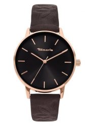 Tamaris Zegarek kwarcowy w kolorze różowozłoto-ciemnobrązowym rozmiar: onesize. Brązowe, analogowe zegarki damskie Tamaris, ze stali. Za 152.99 zł.