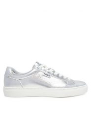 HUGO Sneakersy 50541657 040 Srebrny. Szare obuwie sportowe damskie Hugo, ze skóry, bez zapięcia. Za 419.99 zł.
