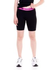 Krótkie legginsy Energy. Czarne legginsy damskie LEONE 1947 APPAREL, l, bez wzorów, z bawełny. Za 42.06 zł.