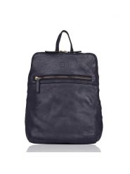 Bellicci Skórzany plecak "Cheyenne" w kolorze granatowym - 23 x 31 x 10 cm rozmiar: onesize. Niebieskie plecaki Bellicci, bez wzorów, z materiału. Za 217.99 zł.