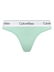 Calvin Klein Underwear Stringi 0000F3786E Zielony. Zielone stringi Calvin Klein Underwear, bez wzorów, z bawełny. Za 59.99 zł.