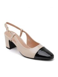 Sixth Sens Sandały w kolorze beżowo-czarnym na obcasie rozmiar: 41. Brązowe sandały damskie Sixth Sens, bez wzorów, z otwartym noskiem, bez obcasa, na koturnie, bez zapięcia. Za 113.99 zł.